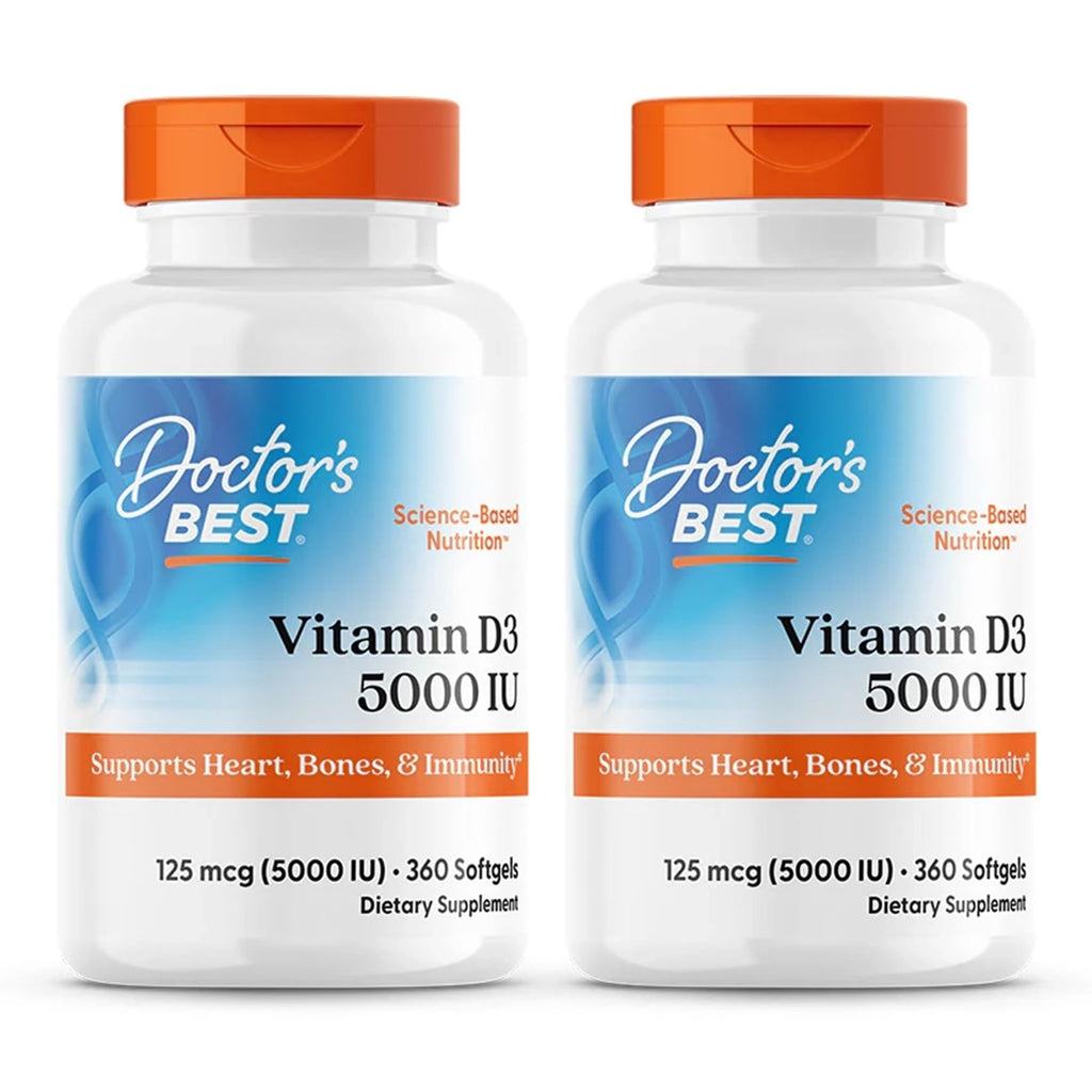 Doctor's BEST Vitamin D3 5000 IU Softgels - 720 Count