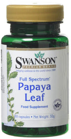 Swanson Full Spectrum Papaya Leaf 400 mg - 60 Capsules