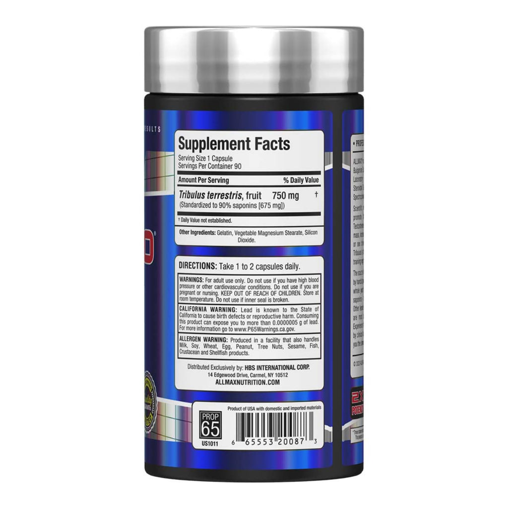 ALLMAX TRIBX90 Natural Testosterone Booster - 180 Capsules - image 3