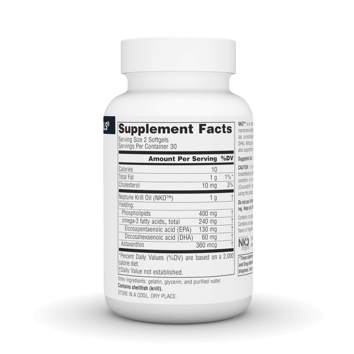 Source Naturals NKO Neptune Krill Oil 500mg Supports Heart Health