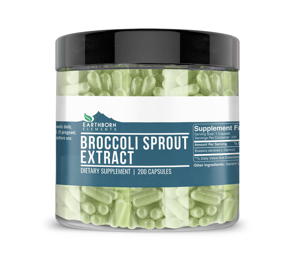 Earthborn Elements Broccoli Extract - 200 Capsules
