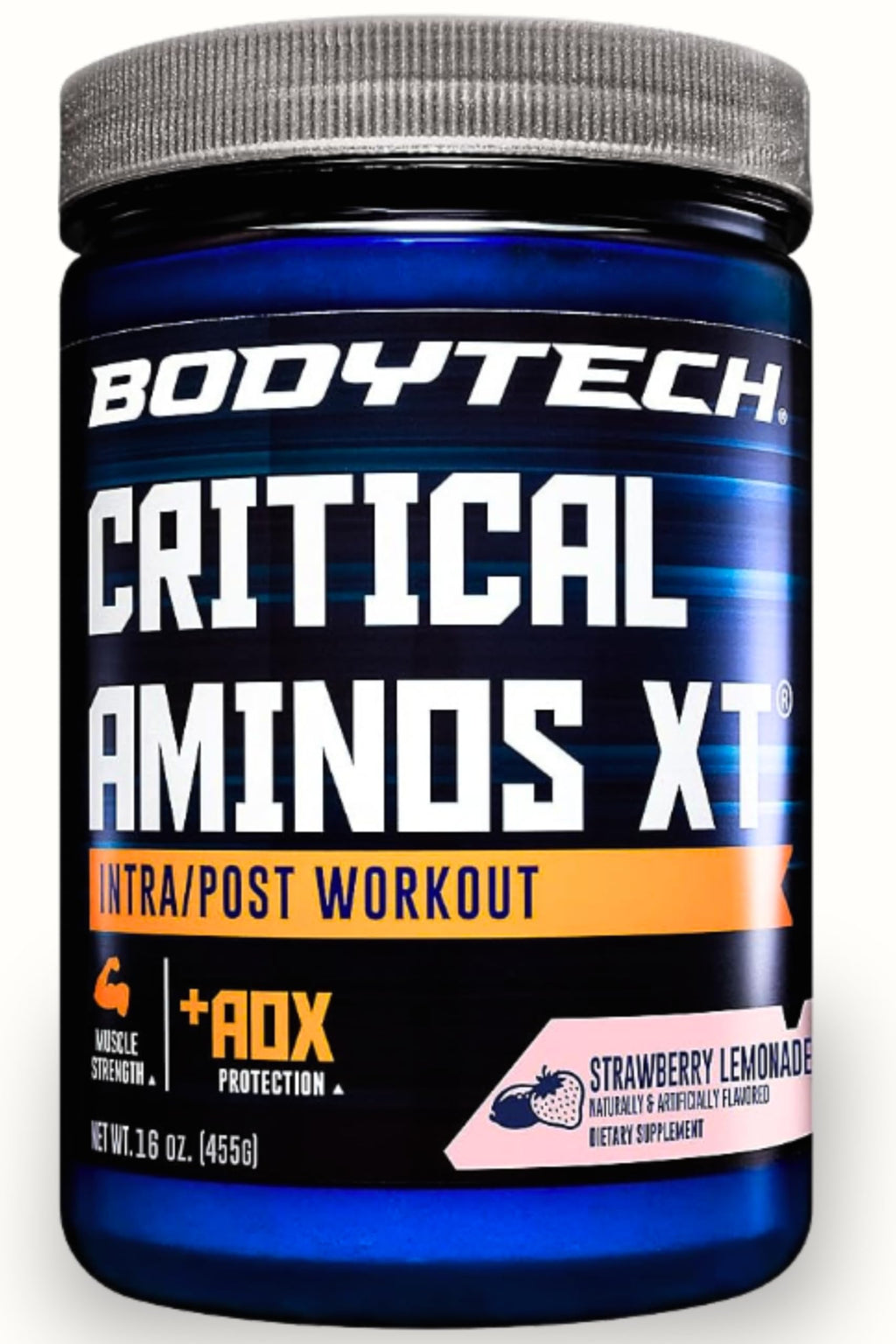 BodyTech Critical Aminos XT Powder, Strawberry Lemonade - 45 Servings