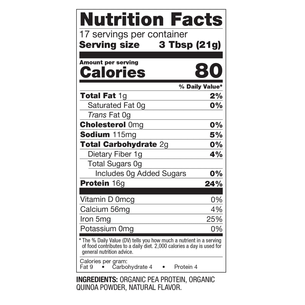 BetterBody Foods Organic Plant Protein Powder Unflavored - 12.7 Oz - image 6