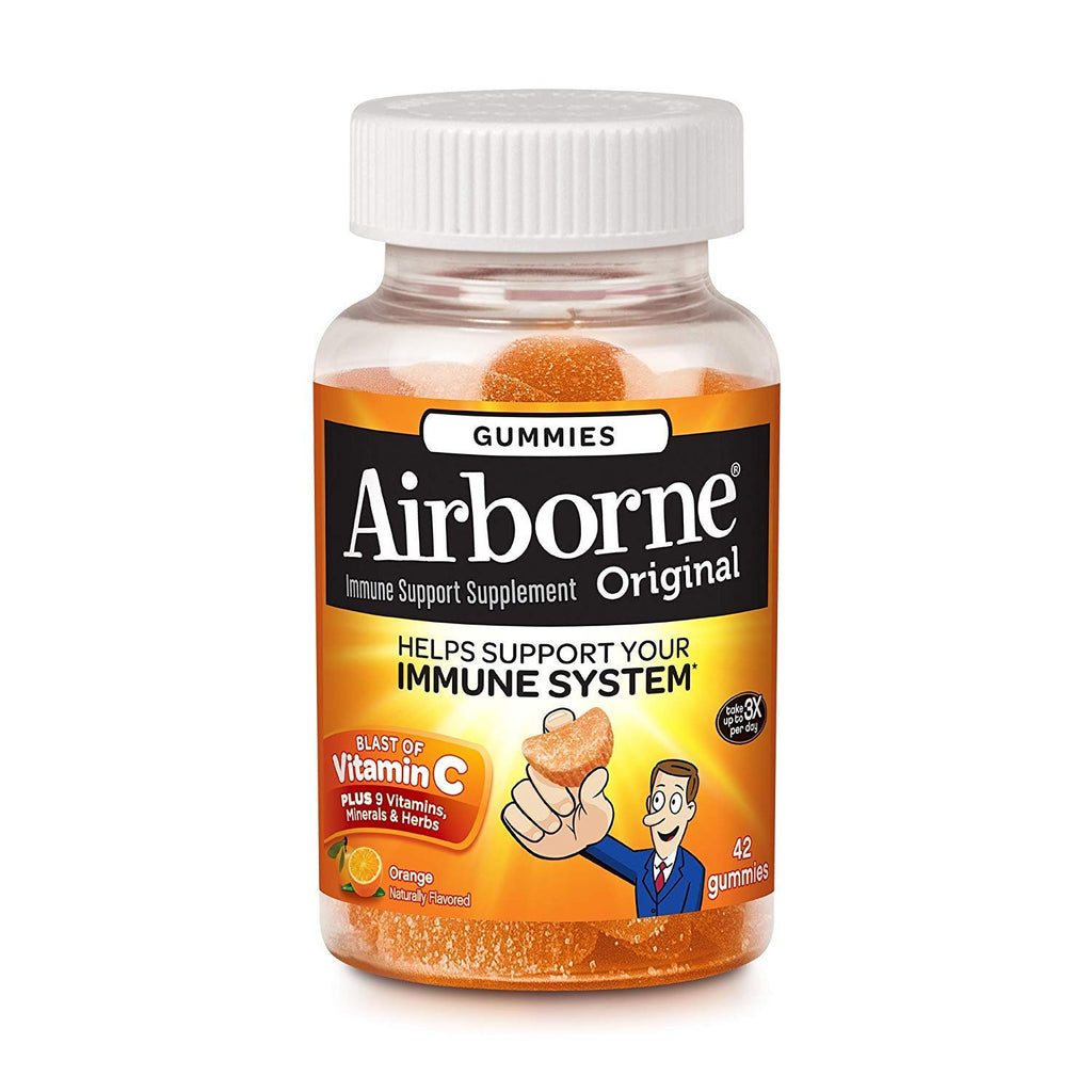 Airborne Orange Flavored Gummies Immune Support - 84 Count