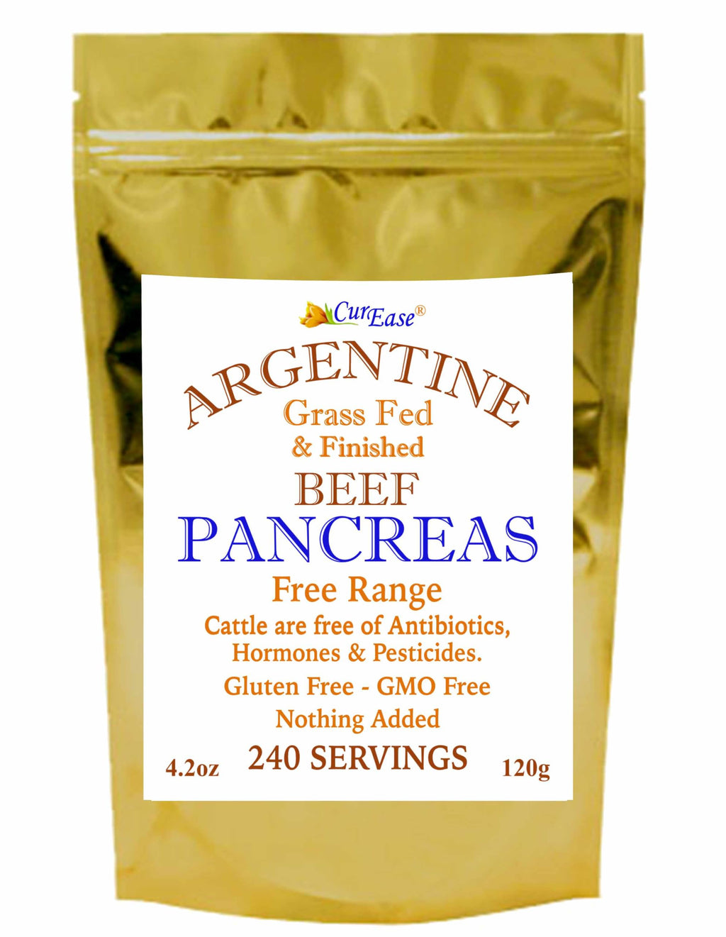 CurEase Argentine Beef Pancreas Powder - 4.2 Ounce