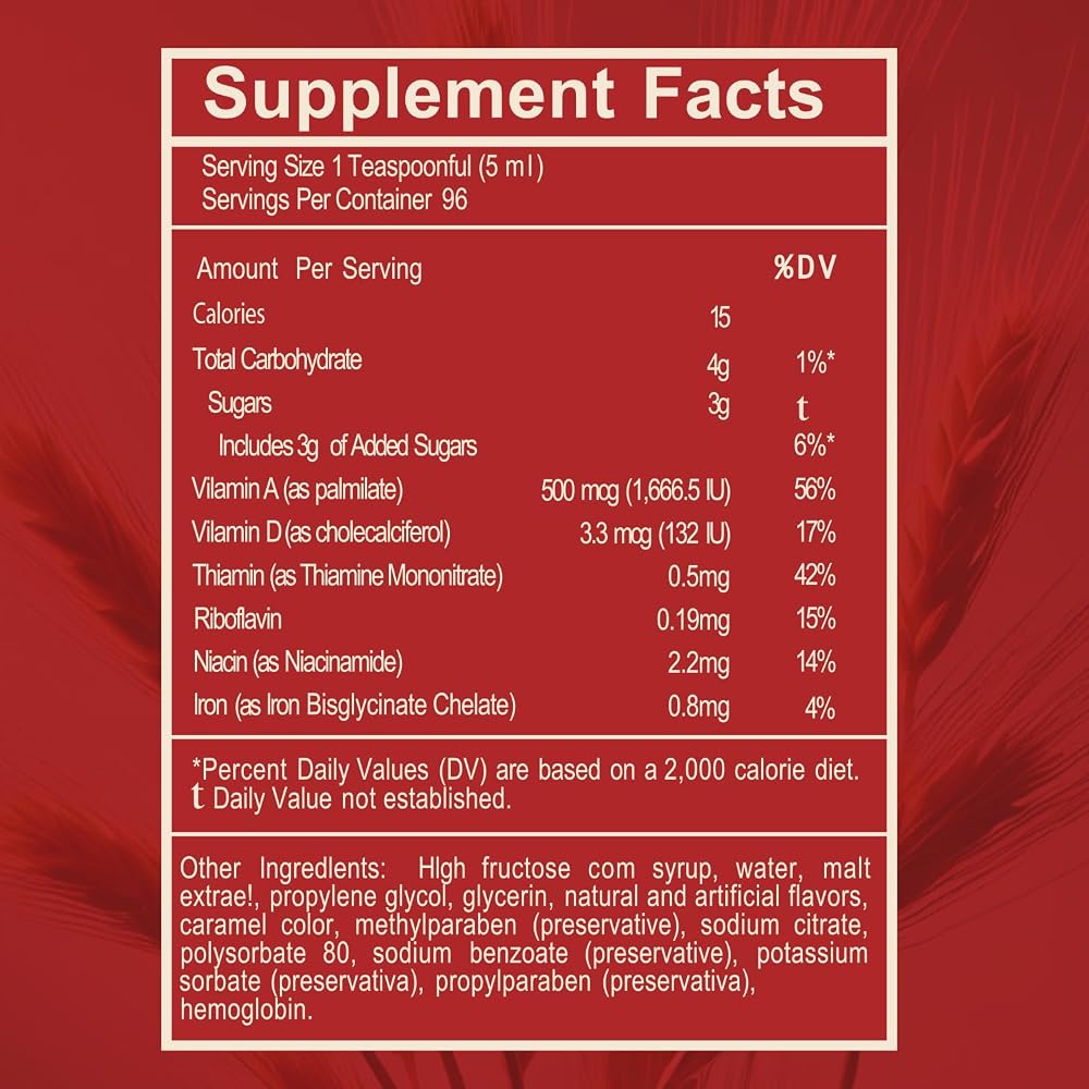 MALT EXTRACT Malt and Hemoglobin Extract Energy Supplement - 32 Fl Oz - image 7