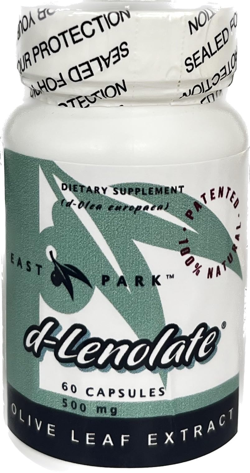EAST PARK d-Lenolate Olive Leaf Extract 500 mg - 60 Capsules