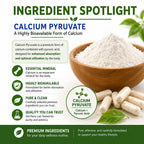Brieofood Calcium Pyruvate 1500mg - 240 Vegetarian Capsules - image 7