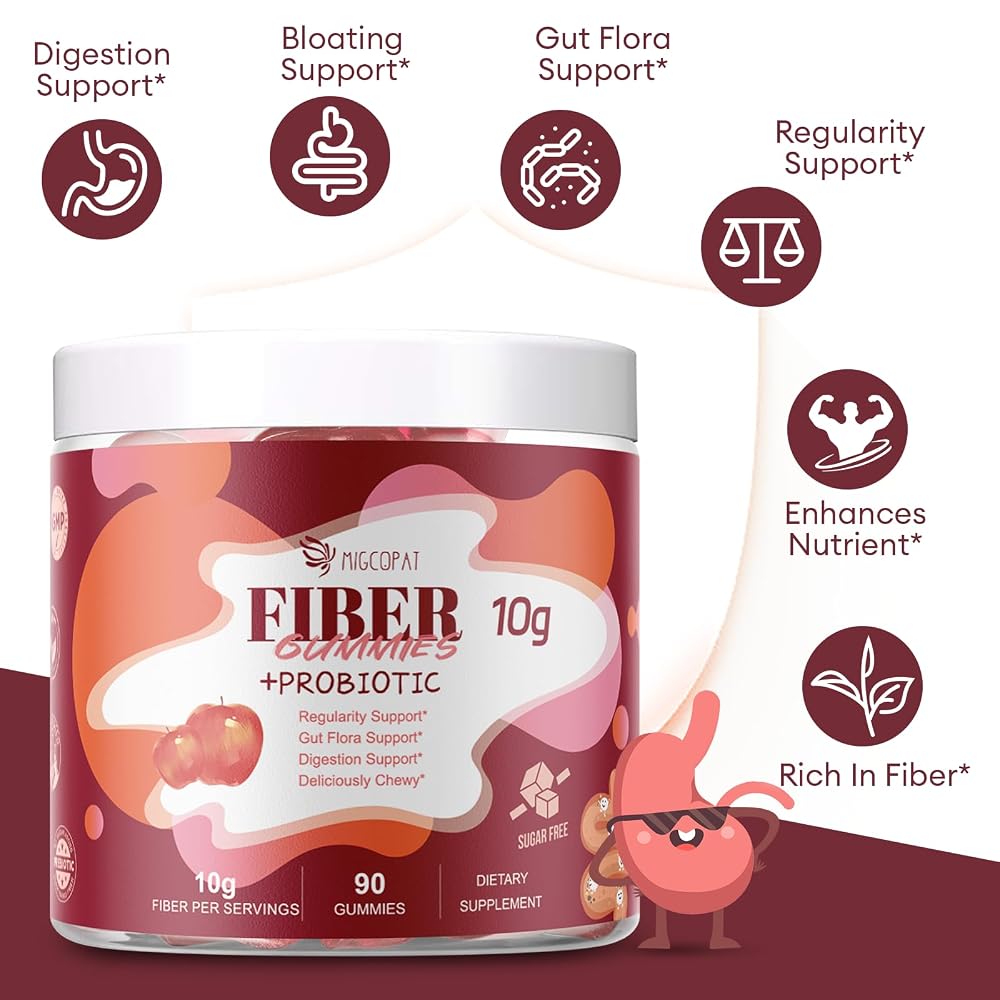 Migcopat Fiber Gummies with Probiotics
