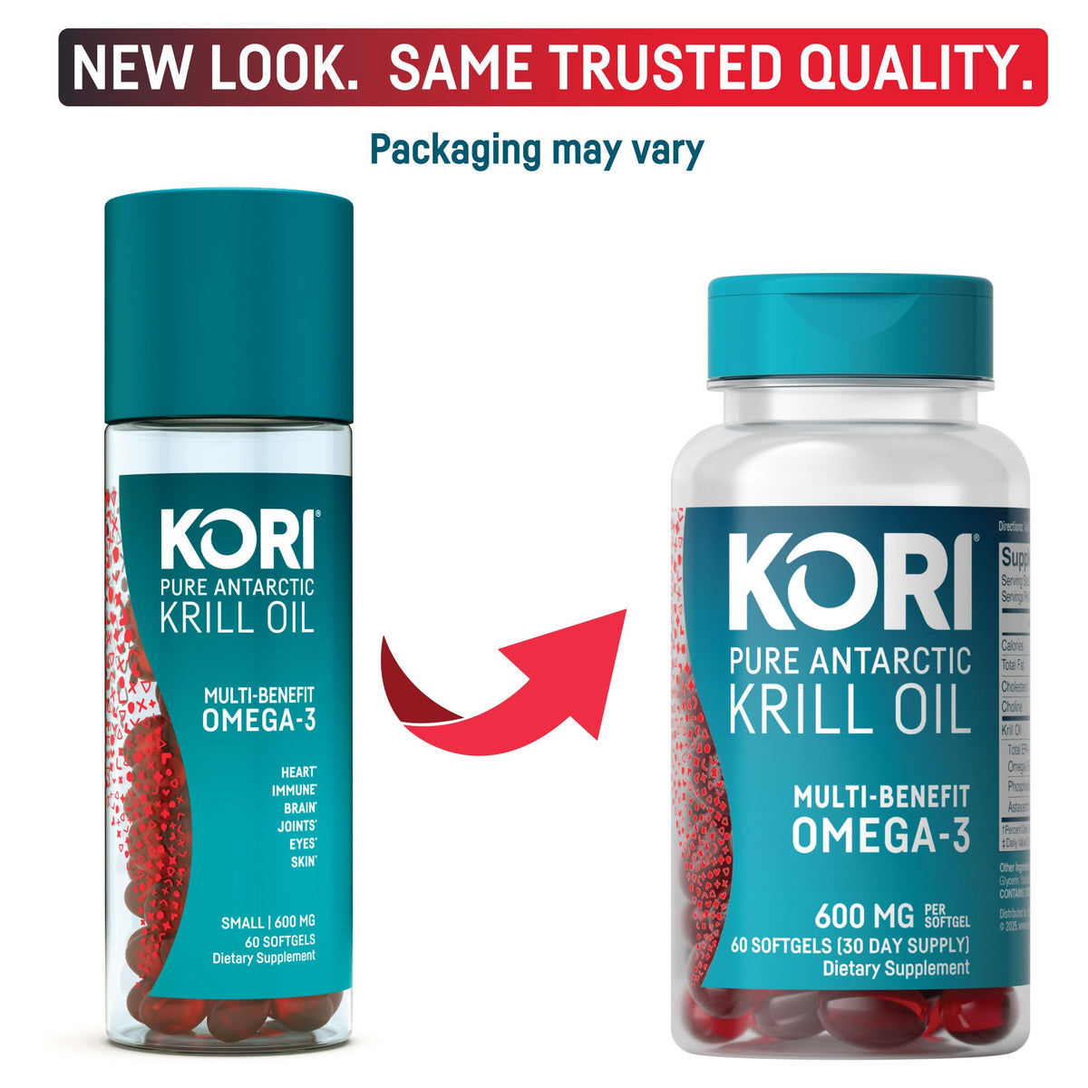 Kori Krill Omega-3 Supplement, 600 mg