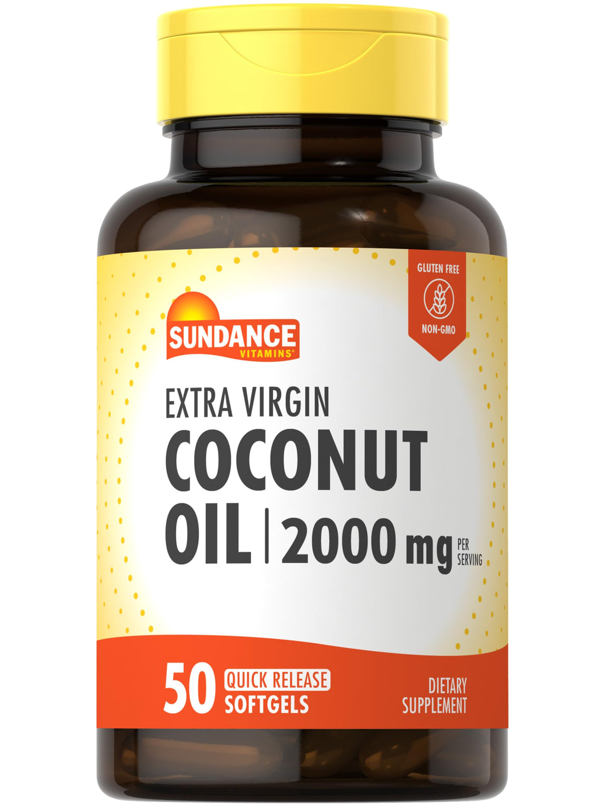 Sundance Extra Virgin Coconut Oil Softgels 2000mg - 50 Softgels