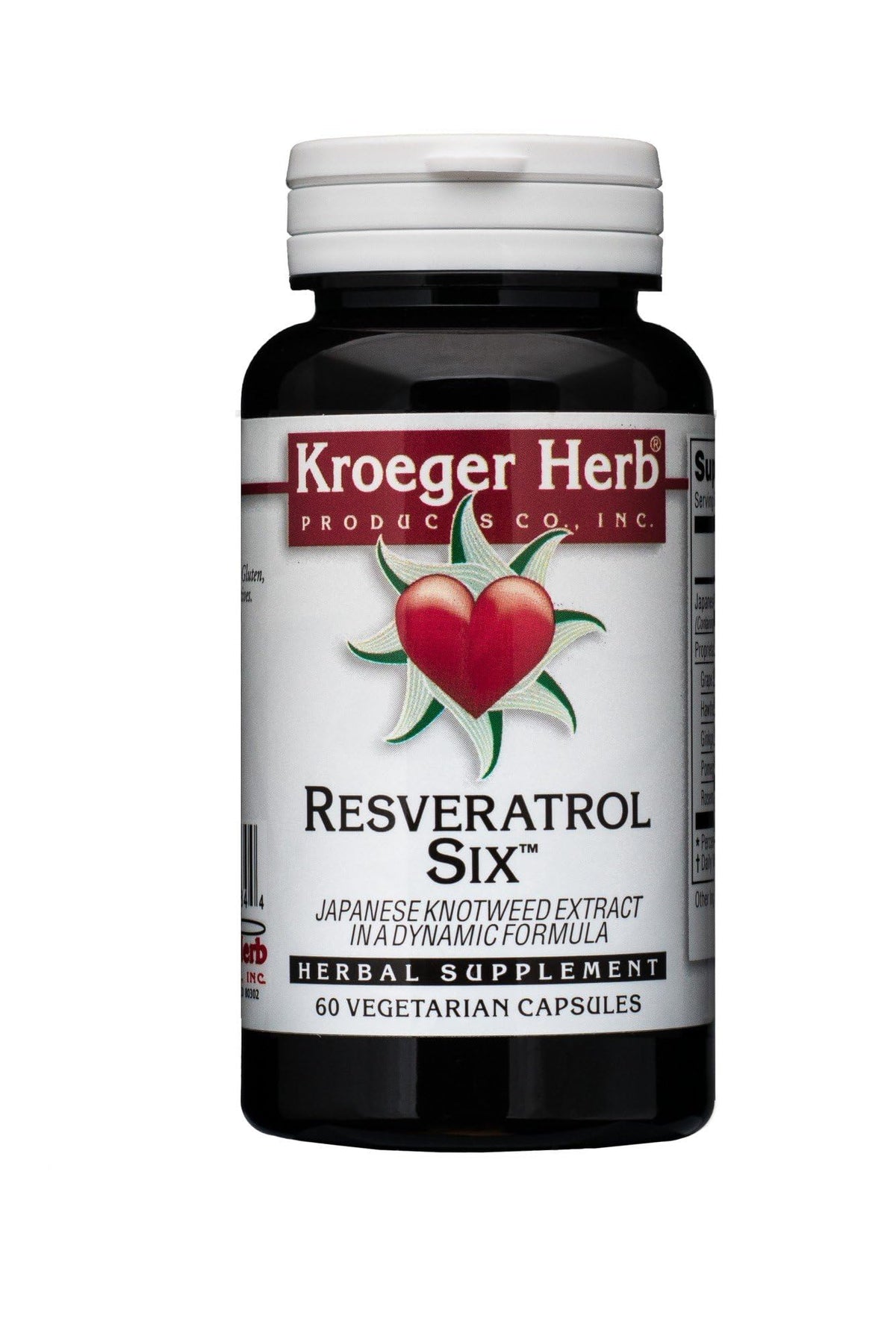 Kroeger Herb Resveratrol Six - 60 Vegetarian Capsules