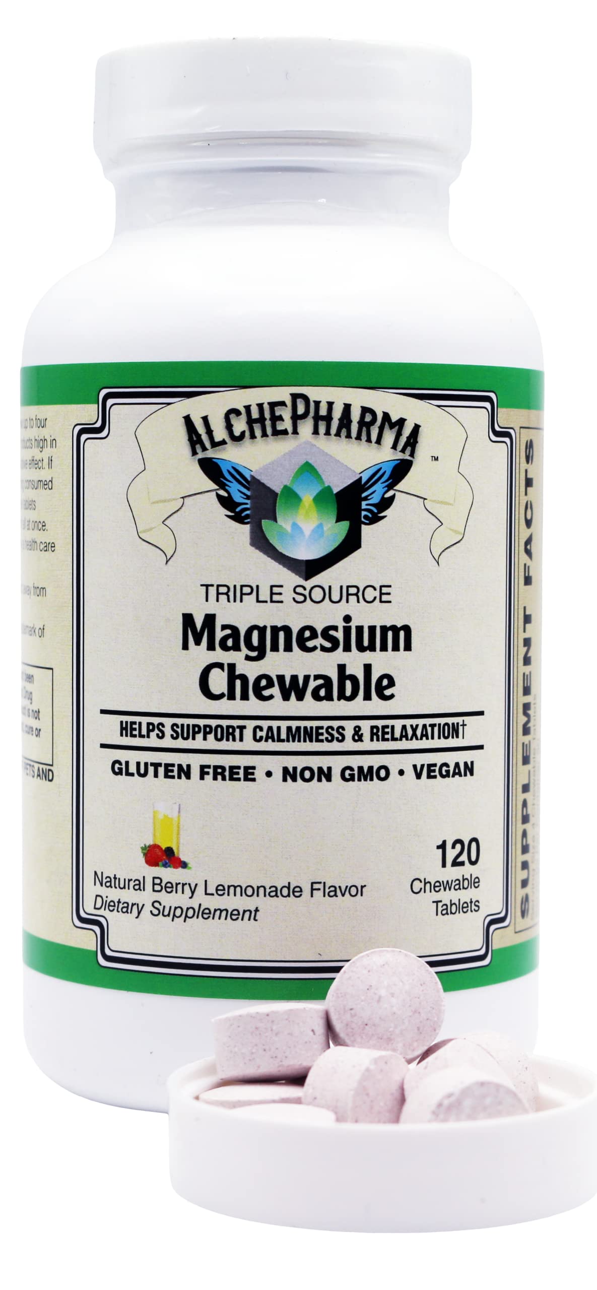 AlchePharma Triple Source Magnesium Chewables - 120 Tablets - image 5