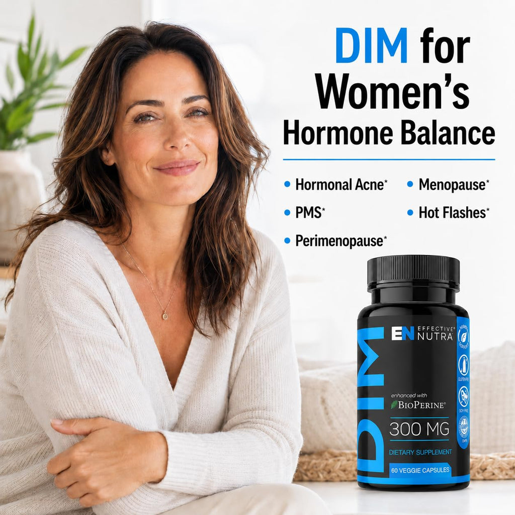 Effective Nutra DIM Supplement 300 mg with BioPerine - 60 Capsules - image 4