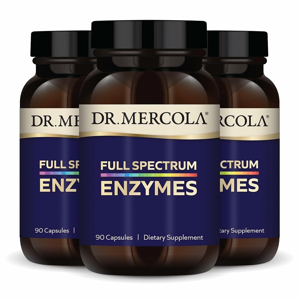 Dr. Mercola Full Spectrum Enzymes Digestive Support - 90 Capsules