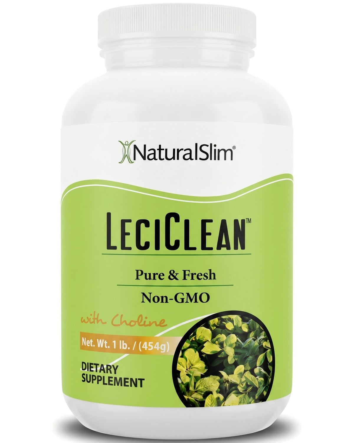 NaturalSlim LeciClean Soy Lecithin Powder with Choline - 1 lb