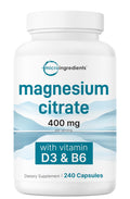 Micro Ingredients Magnesium Citrate 400mg - 240 Capsules
