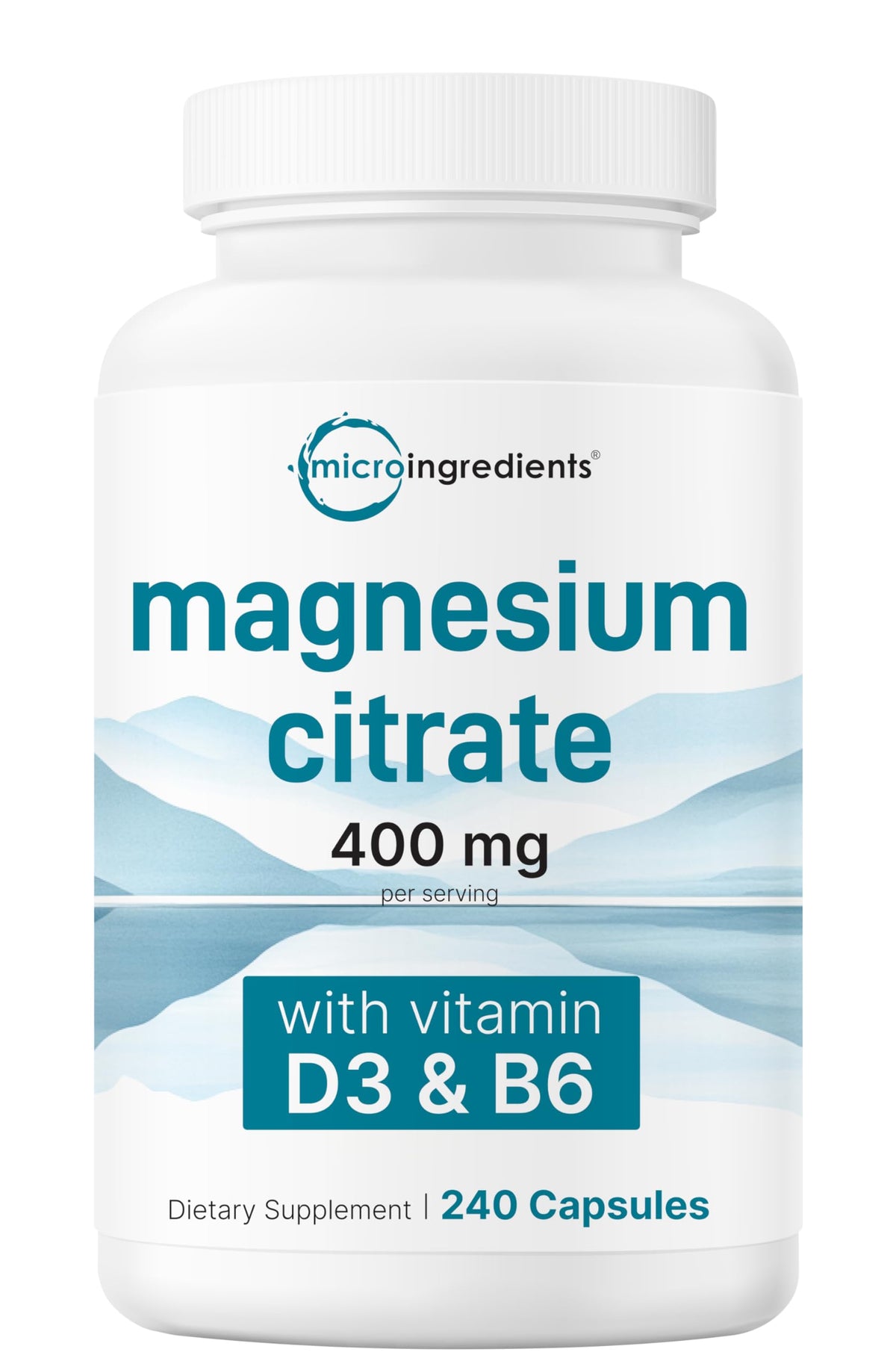 Micro Ingredients Magnesium Citrate 400mg - 240 Capsules