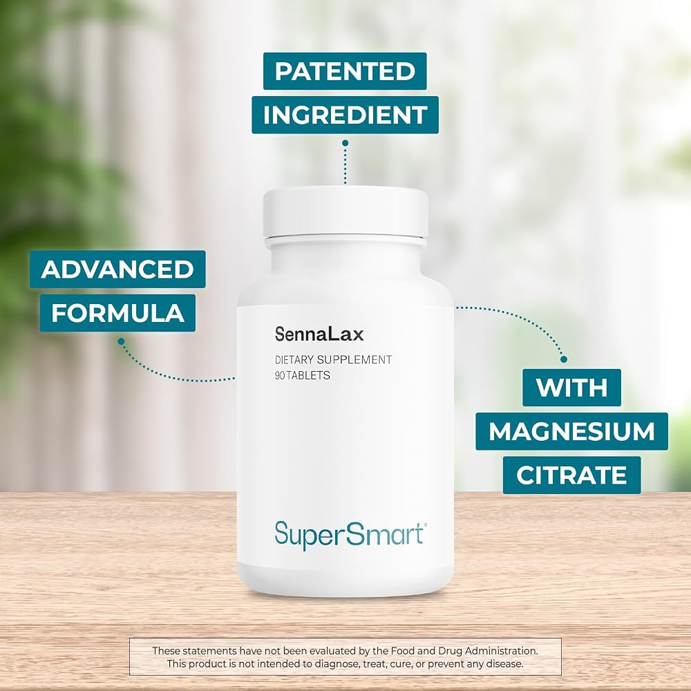 Supersmart SennaLax Advanced Formula Senna Leaf Extract - 90 Tablets - image 2