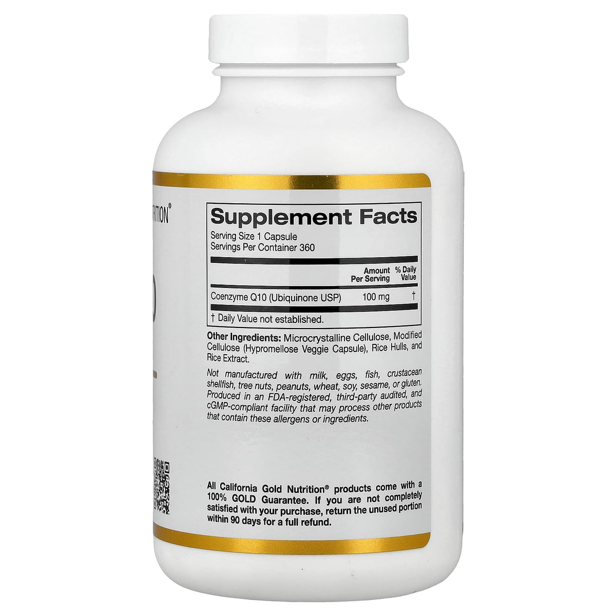 Lake Avenue CoQ10 Ubiquinone 100 mg - 360 Vegetarian Capsules - image 2