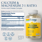 SOLARAY Capsule Calcium Magnesium Bone Strength,Healthy Teeth Vegan