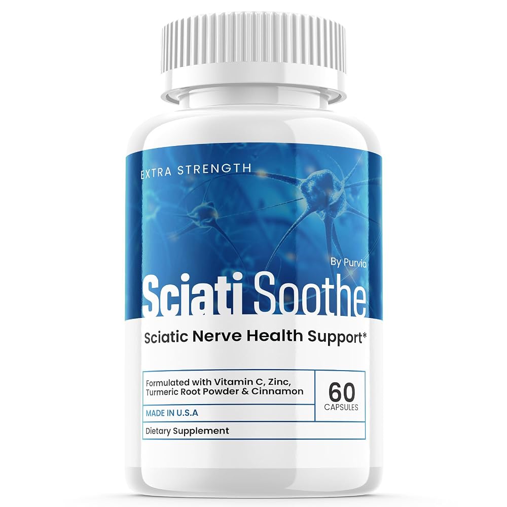 Purvia Sciatisoothe Nerve Health Support - 60 Capsules