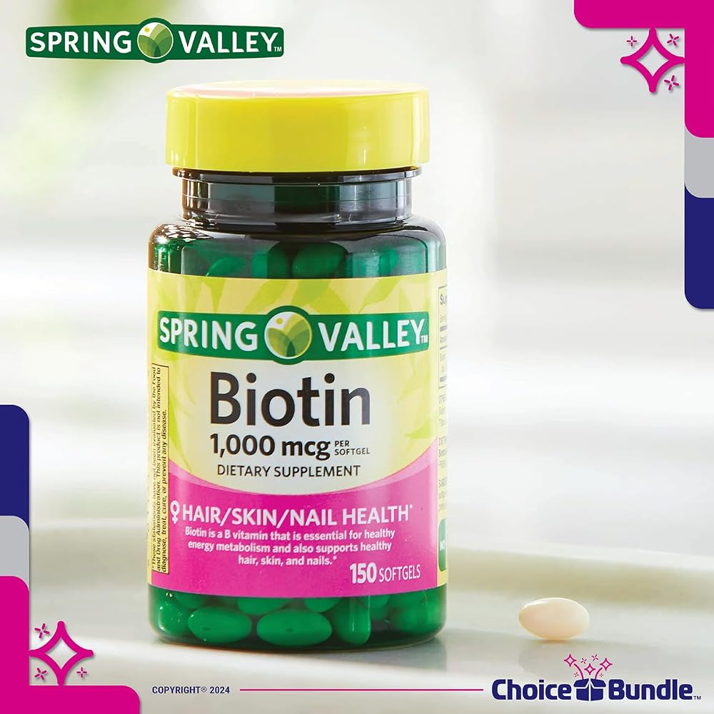 Choice Bundle Spring Valley Biotin Softgels 1000mcg Dietary