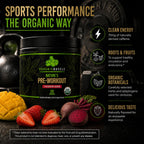 Organic Muscle Pre-Workout Powder Strawberry Mango - 20 Servings - image 4