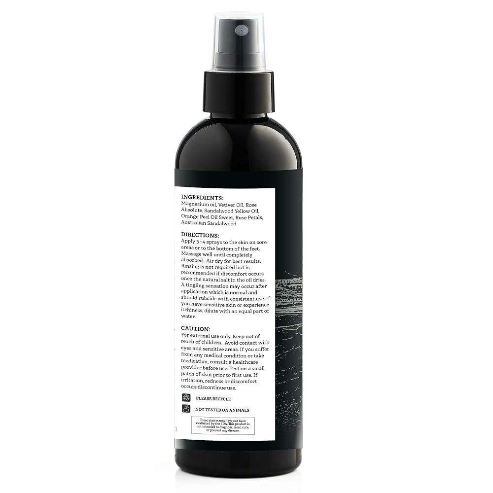 Aromasong Pure Magnesium Oil Spray Rose Scent - 8 oz - image 7