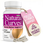 Natural Curves Breast Enhancement Pills Estrogen Support - 60 Tablets