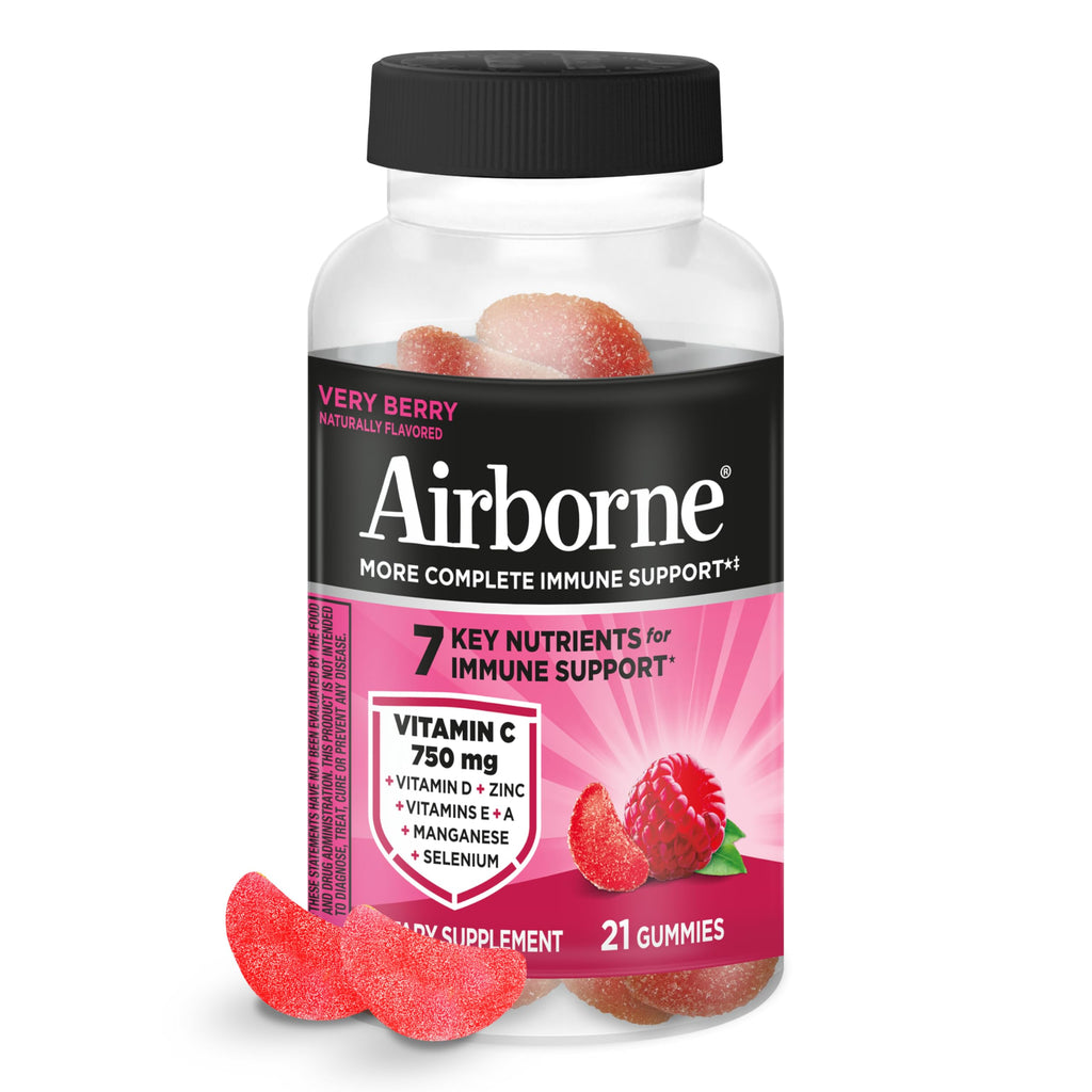 Airborne Vitamin C 1000mg Immune Support Gummies - 21 Count