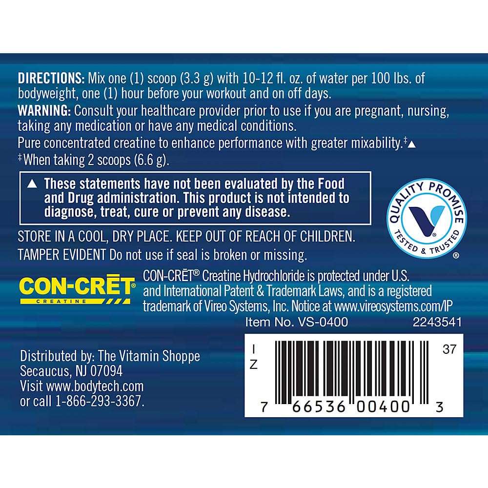 BodyTech Creatine Monohydrate - Supports Muscle Endurance