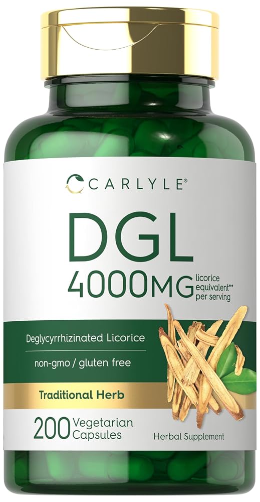 Carlyle DGL Deglycyrrhizinated Licorice - 200 Vegetarian Capsules