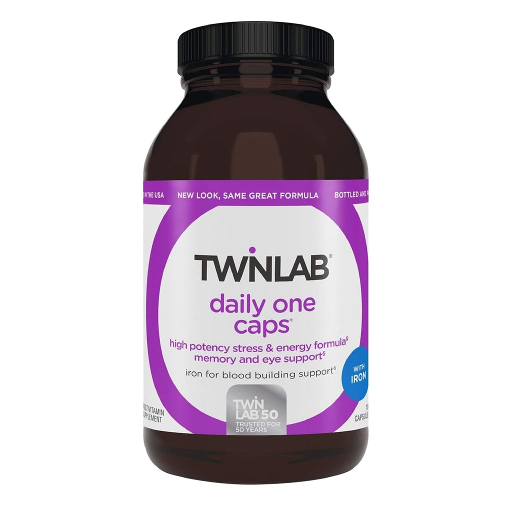 Twinlab Daily One Caps Multi-Vitamin and Mineral Supplement with Iron