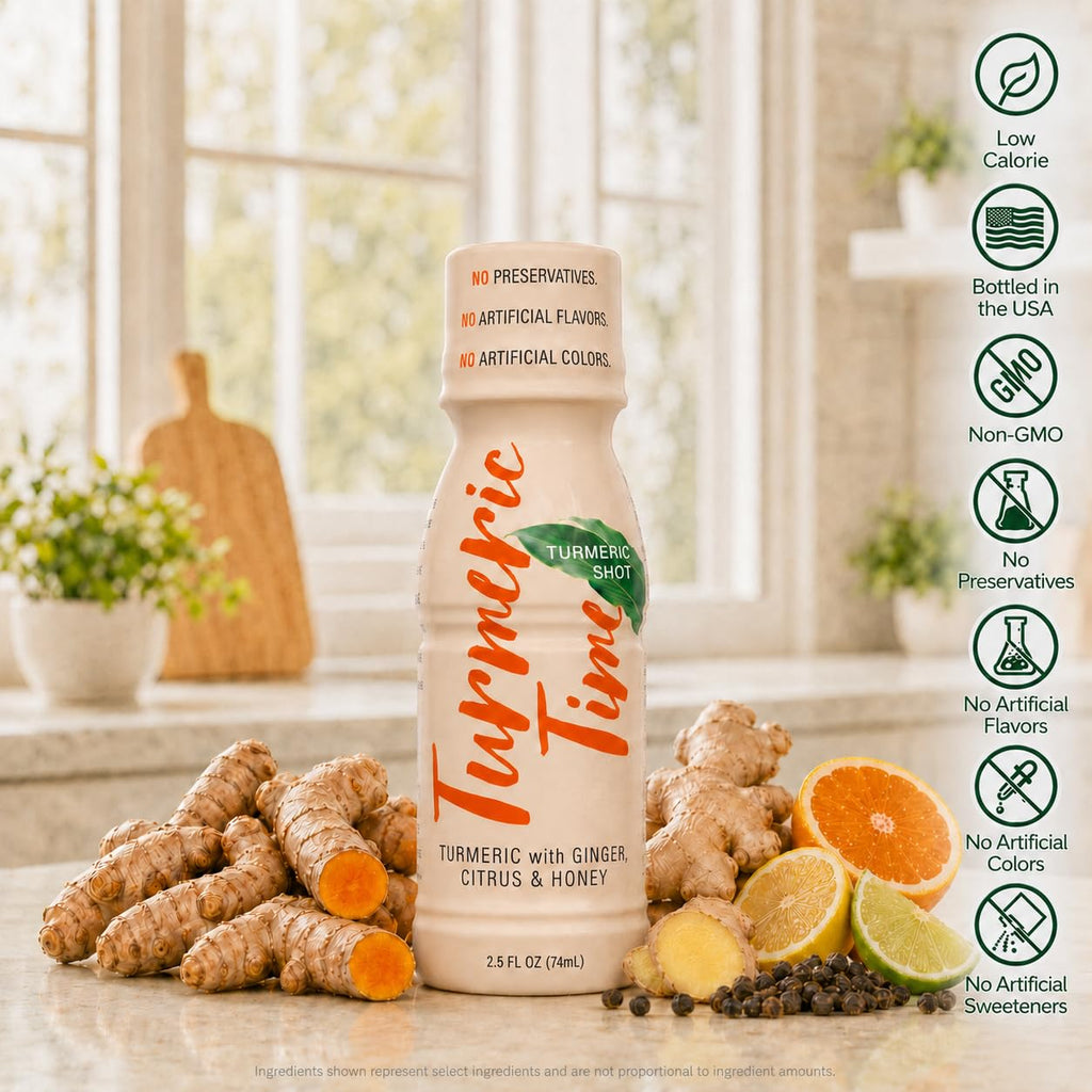 Turmeric Time Turmeric Shots - Turmeric with Ginger, Citrus & Honey