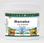 Terravita Banaba 1% Powder - 12 Ounces (Pack of 3)