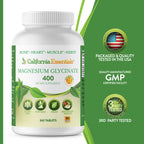 California Essentials Magnesium Glycinate 400 - 360 Tablets - image 4