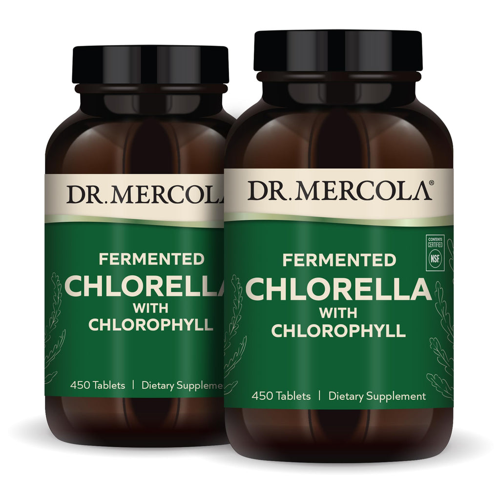Dr. Mercola Fermented Chlorella with Chlorophyll - 450 Tablets