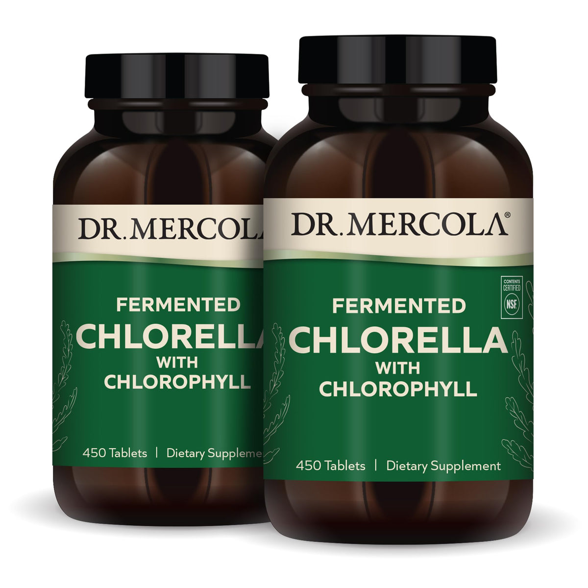 Dr. Mercola Fermented Chlorella with Chlorophyll - 450 Tablets