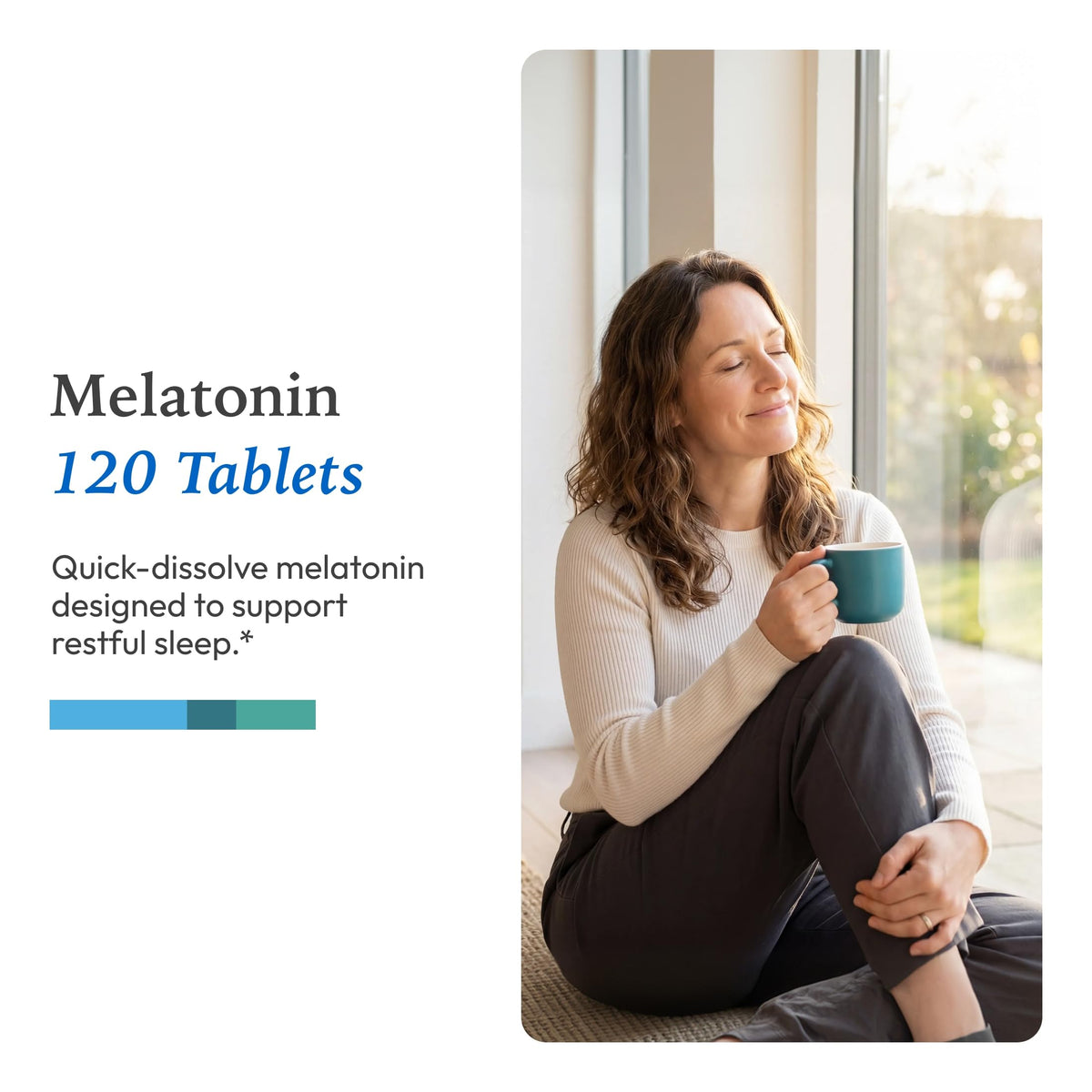 XYMOGEN Melatonin Peppermint Flavour Sleep Support - 120 Tablets - image 5