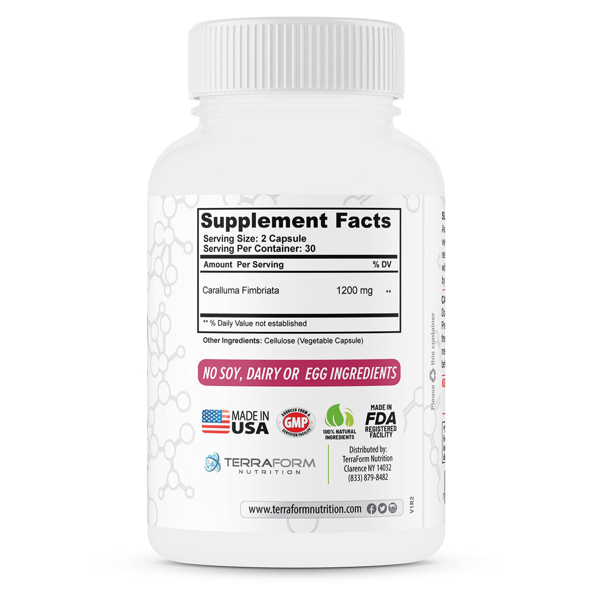 TerraForm Nutrition Caralluma Fimbriata 1200mg Appetite Suppressant - image 7