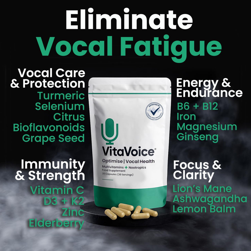 VitaVoice Nootropics & Vitamins for Vocal Health - 30 Capsules - image 5