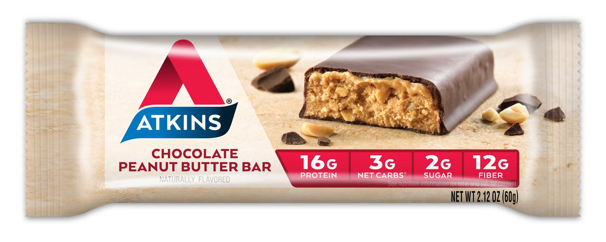 Atkins Advantage Chocolate Peanut Butter Bars - 8 Count - image 2