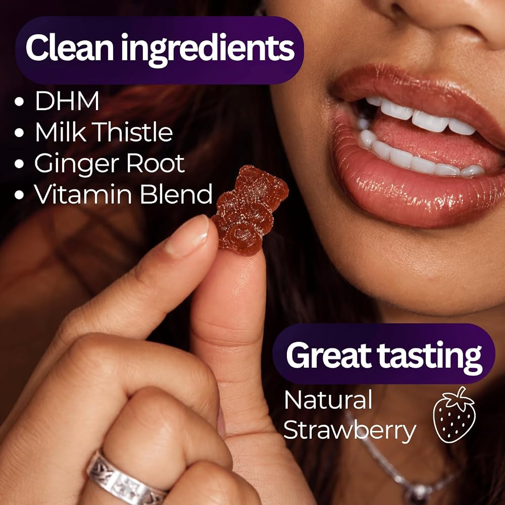 Recover 365 Hangover Relief Gummies for Fast Morning Recovery