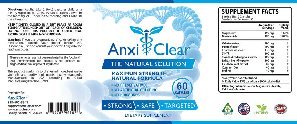 AnxiClear Consumer Health Night - Boosts Mood