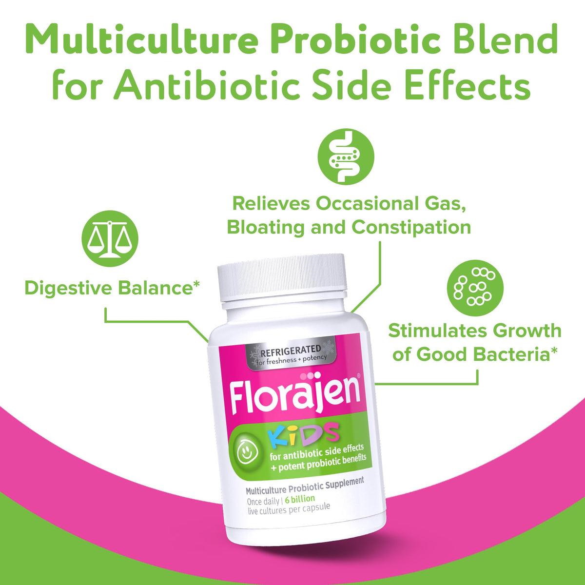 Florajen Kids Probiotic Gut & Immune Support - 30 Capsules - image 2