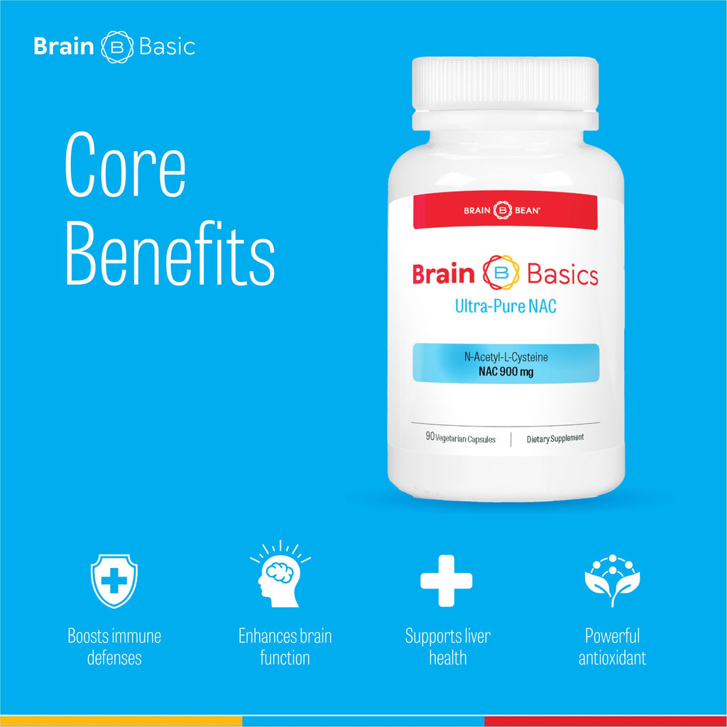 Brain Bean Ultra NAC Glutathione Precursor - 90 Capsules - image 2