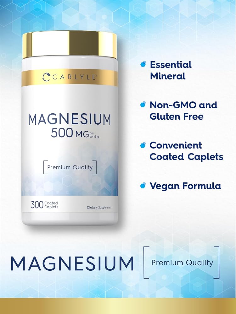 Carlyle Magnesium Oxide 500mg - 300 Caplets - image 4