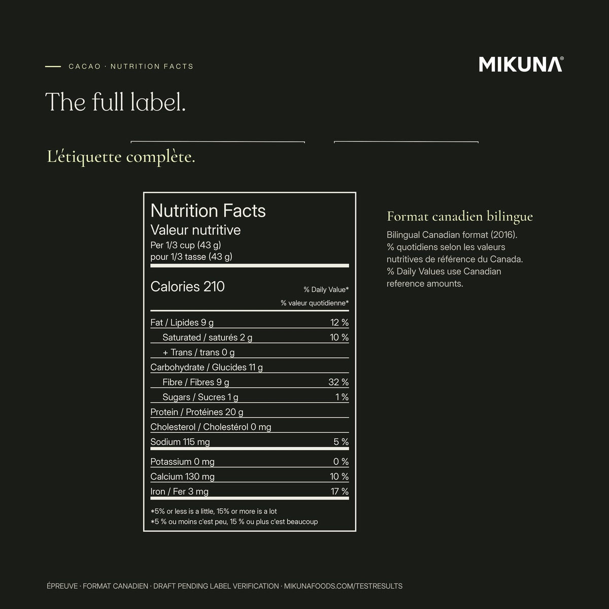 Mikuna Chocho Plant Protein