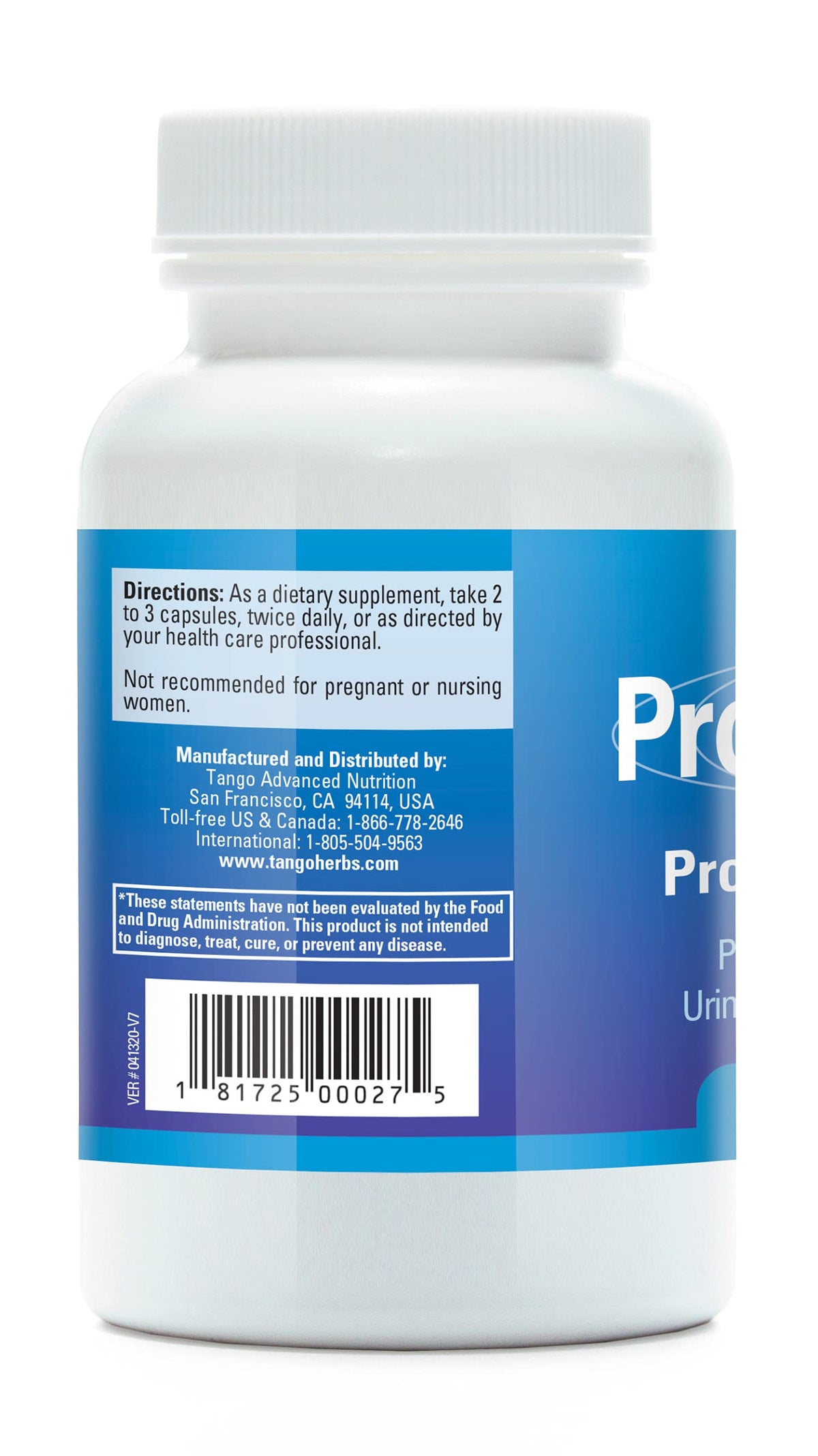 Tango ProstaPhase Natural Herbal Prostate Support - 120 Vegetarian Capsules - image 3